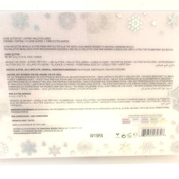Anastasia glitter for face, hair, body boxed glitter set NWT - Picture 4 of 4